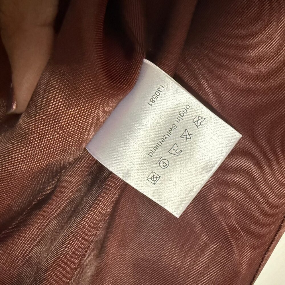 Akris Rust Red Zip-Front Wool Jacket - Picture 5 of 5